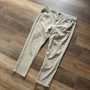Johnnie-o Cross Country Prepformance Stretch Golf Pants Men's Sz 38x30 Khaki